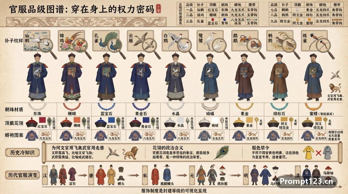 中国古代官服品级图谱