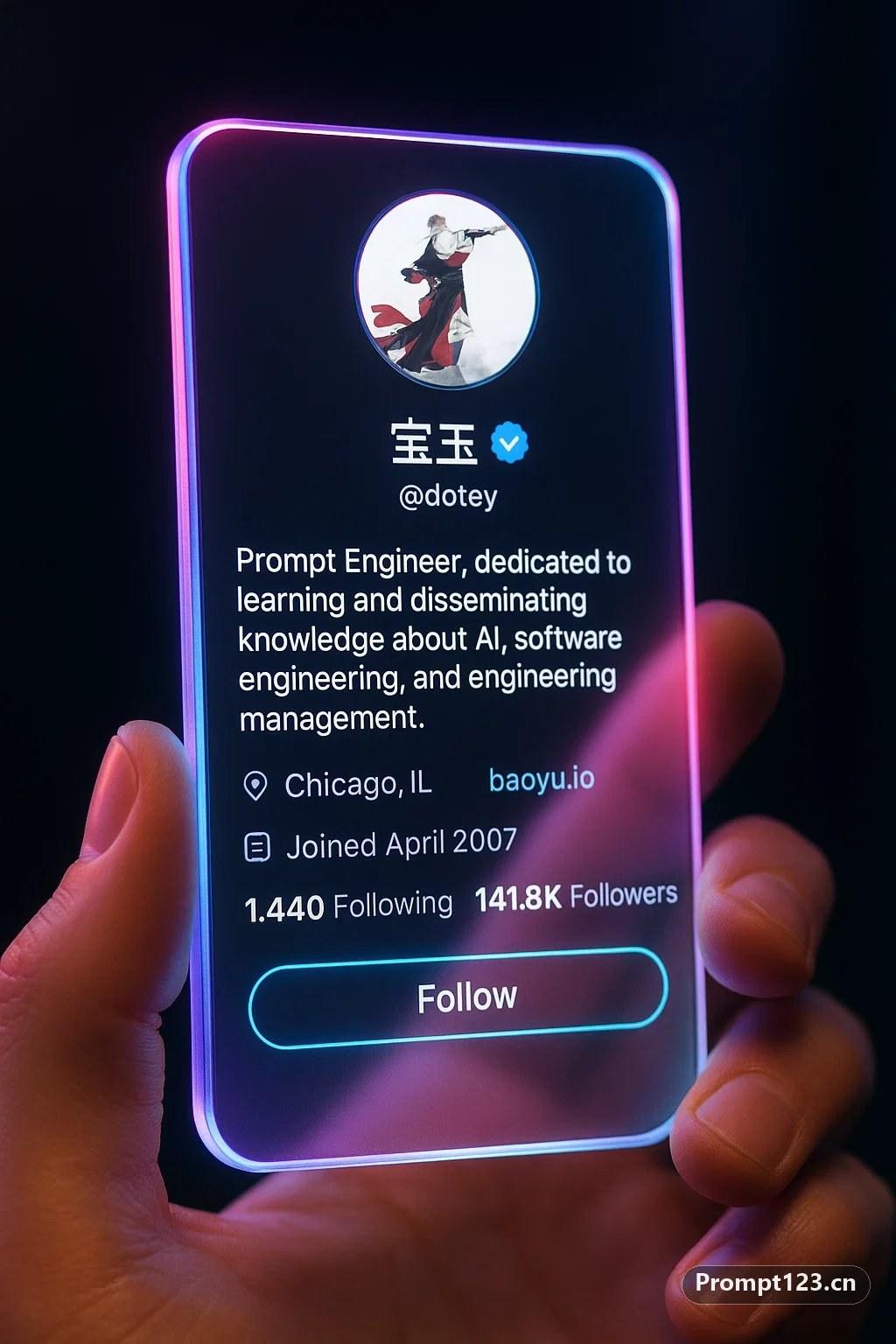 赛博美学未来社交软件界面照片