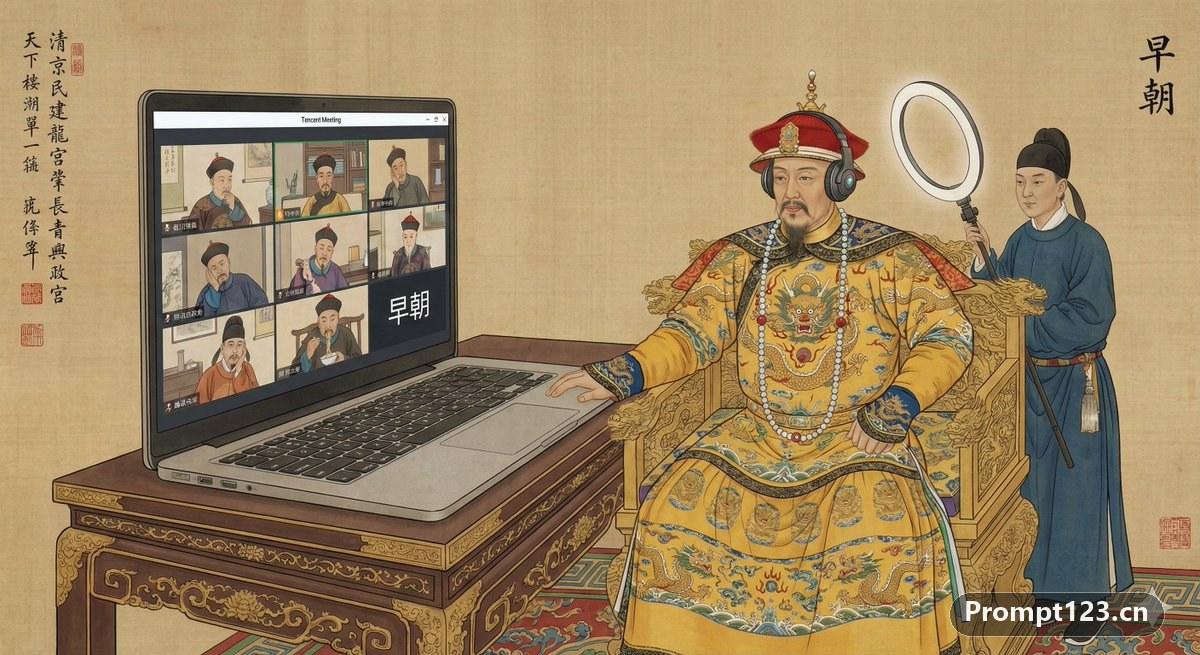 早朝了开个视频会议先