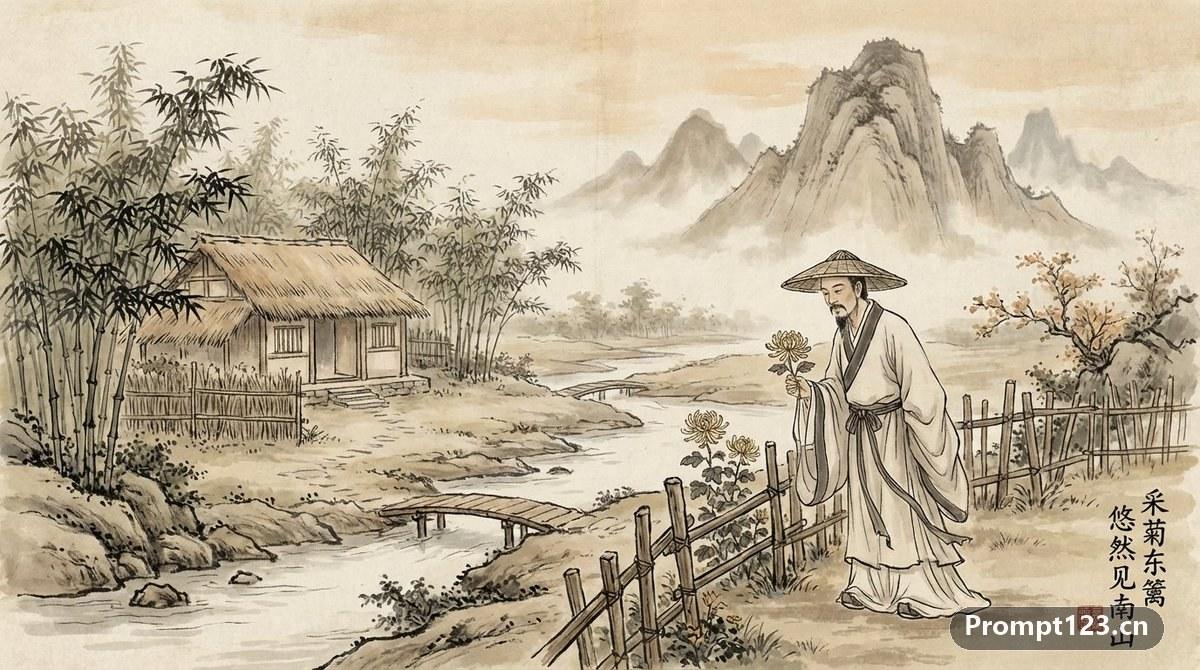 古诗句配图