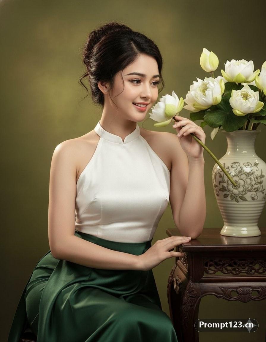 换装越南奥黛风艺术照