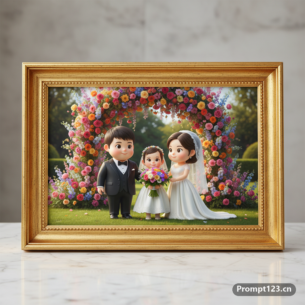 3D 全家福婚纱照